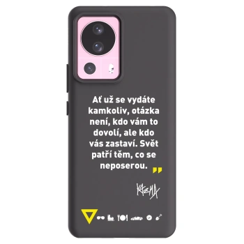 Picasee silikónový čierny obal pre Xiaomi 13 Lite - Kazma - SVĚT PATŘÍ TĚM, CO SE NEPOSEROU