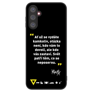 Picasee ULTIMATE CASE pro Samsung Galaxy A14 4G A145R - Kazma - SVĚT PATŘÍ TĚM, CO SE NEPOSEROU
