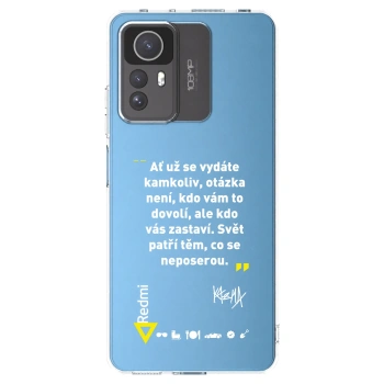 Picasee silikónový prehľadný obal pre Xiaomi Redmi Note 12S - Kazma - SVĚT PATŘÍ TĚM, CO SE NEPOSEROU