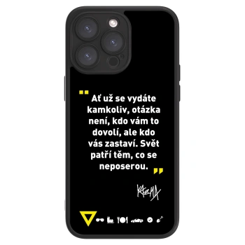 Picasee ULTIMATE CASE pro Apple iPhone 15 Pro Max - Kazma - SVĚT PATŘÍ TĚM, CO SE NEPOSEROU