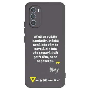 Obal pre Motorola Moto G62 - Kazma - SVĚT PATŘÍ TĚM, CO SE NEPOSEROU