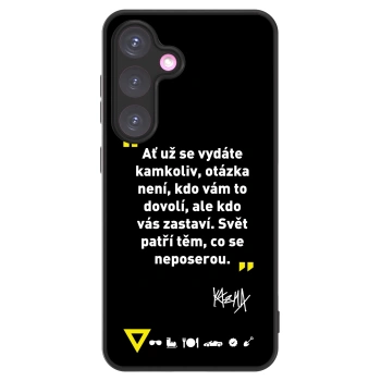 Picasee ULTIMATE CASE pro Samsung Galaxy S24+ S926B 5G - Kazma - SVĚT PATŘÍ TĚM, CO SE NEPOSEROU