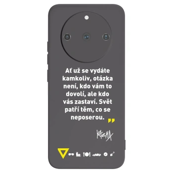 Picasee silikónový čierny obal pre Realme 11 Pro+ - Kazma - SVĚT PATŘÍ TĚM, CO SE NEPOSEROU