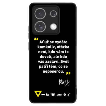 Picasee ULTIMATE CASE pro Xiaomi Redmi Note 13 Pro 5G - Kazma - SVĚT PATŘÍ TĚM, CO SE NEPOSEROU