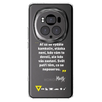 Picasee silikónový prehľadný obal pre Honor Magic6 Pro - Kazma - SVĚT PATŘÍ TĚM, CO SE NEPOSEROU