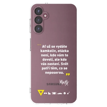 Picasee silikónový prehľadný obal pre Samsung Galaxy A05s A057G - Kazma - SVĚT PATŘÍ TĚM, CO SE NEPOSEROU