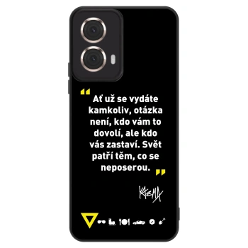 Obal pre Motorola Moto G85 - Kazma - SVĚT PATŘÍ TĚM, CO SE NEPOSEROU