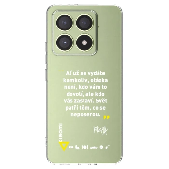 Picasee silikónový prehľadný obal pre Xiaomi 14T - Kazma - SVĚT PATŘÍ TĚM, CO SE NEPOSEROU