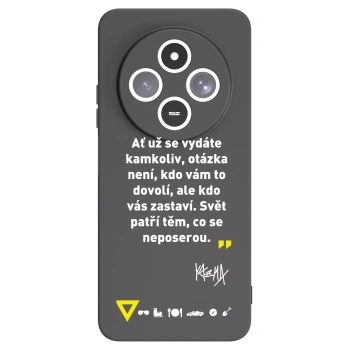 Picasee silikónový čierny obal pre Xiaomi Redmi 14C - Kazma - SVĚT PATŘÍ TĚM, CO SE NEPOSEROU