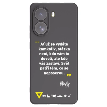 Picasee silikónový čierny obal pre Xiaomi Poco X7 - Kazma - SVĚT PATŘÍ TĚM, CO SE NEPOSEROU