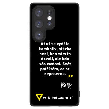 Picasee ULTIMATE CASE PowerShare pro Samsung Galaxy S25 Ultra 5G - Kazma - SVĚT PATŘÍ TĚM, CO SE NEPOSEROU