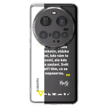 Picasee silikónový prehľadný obal pre Xiaomi 15 Ultra - Kazma - SVĚT PATŘÍ TĚM, CO SE NEPOSEROU