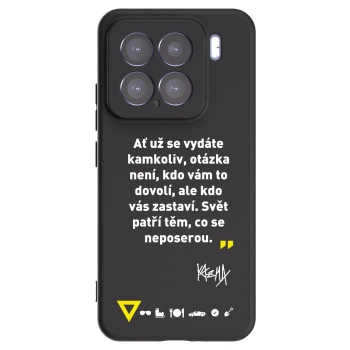Picasee silikónový čierny obal pre Xiaomi 15 - Kazma - SVĚT PATŘÍ TĚM, CO SE NEPOSEROU