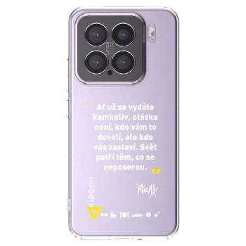 Picasee silikónový prehľadný obal pre Xiaomi 15 - Kazma - SVĚT PATŘÍ TĚM, CO SE NEPOSEROU