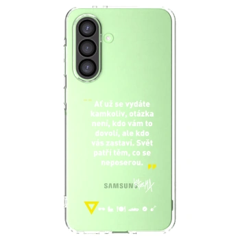 Picasee silikónový prehľadný obal pre Samsung Galaxy A26 5G A266B - Kazma - SVĚT PATŘÍ TĚM, CO SE NEPOSEROU