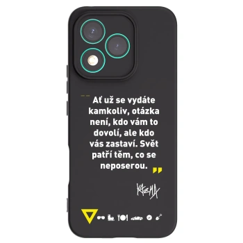 Picasee silikónový čierny obal pre Honor 400 Lite 5G - Kazma - SVĚT PATŘÍ TĚM, CO SE NEPOSEROU