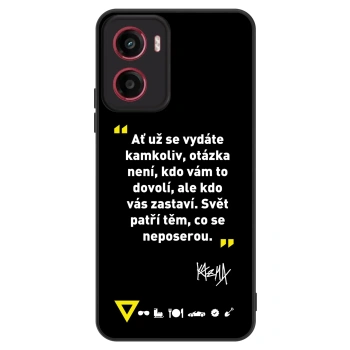Obal pre Motorola Moto G05 - Kazma - SVĚT PATŘÍ TĚM, CO SE NEPOSEROU