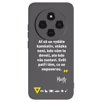 Picasee silikónový čierny obal pre Xiaomi Poco C75 - Kazma - SVĚT PATŘÍ TĚM, CO SE NEPOSEROU