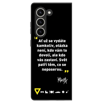 Obal pre Samsung Galaxy Z Fold5 5G - Kazma - SVĚT PATŘÍ TĚM, CO SE NEPOSEROU