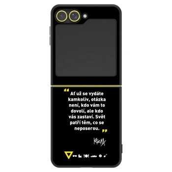Obal pre Samsung Galaxy Z Flip5 5G - Kazma - SVĚT PATŘÍ TĚM, CO SE NEPOSEROU