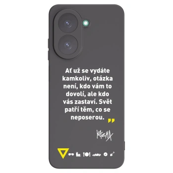 Picasee silikónový čierny obal pre Xiaomi Redmi A5 - Kazma - SVĚT PATŘÍ TĚM, CO SE NEPOSEROU