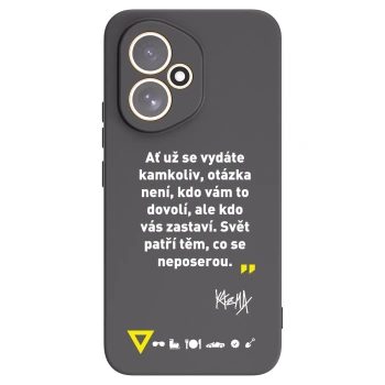 Picasee silikónový čierny obal pre Honor 400 5G - Kazma - SVĚT PATŘÍ TĚM, CO SE NEPOSEROU