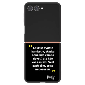 Obal pre Samsung Galaxy Z Flip7 5G - Kazma - SVĚT PATŘÍ TĚM, CO SE NEPOSEROU