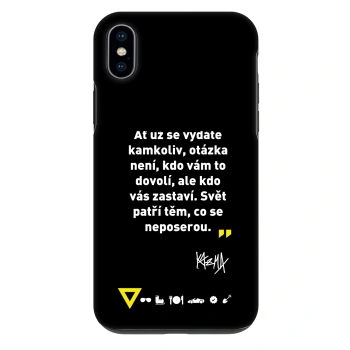 Obal pre Apple iPhone XS Max - Kazma - SVĚT PATŘÍ TĚM, CO SE NEPOSEROU