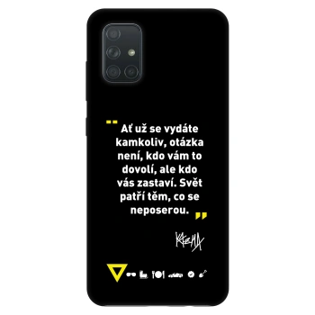 Obal pre Samsung Galaxy A71 A715F - Kazma - SVĚT PATŘÍ TĚM, CO SE NEPOSEROU