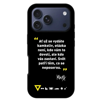 Obal pre Apple iPhone 17 Pro - Kazma - SVĚT PATŘÍ TĚM, CO SE NEPOSEROU