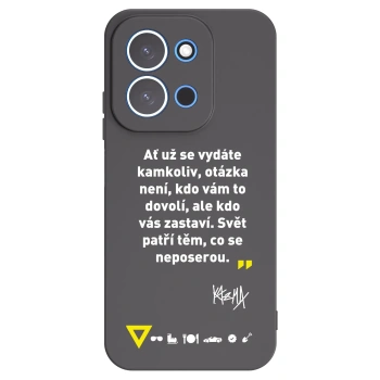 Picasee silikónový čierny obal pre Xiaomi Redmi 15C 4G - Kazma - SVĚT PATŘÍ TĚM, CO SE NEPOSEROU