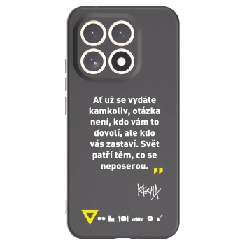 Picasee silikónový čierny obal pre Xiaomi 15T - Kazma - SVĚT PATŘÍ TĚM, CO SE NEPOSEROU