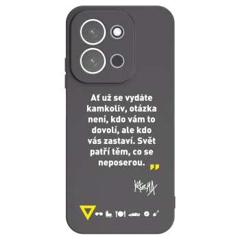 Picasee silikónový čierny obal pre Xiaomi Redmi 15C 5G - Kazma - SVĚT PATŘÍ TĚM, CO SE NEPOSEROU