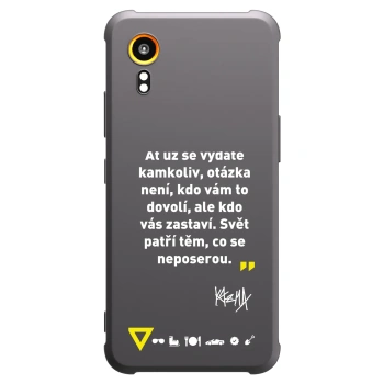 Obal pre Samsung Galaxy Xcover 7 - Kazma - SVĚT PATŘÍ TĚM, CO SE NEPOSEROU