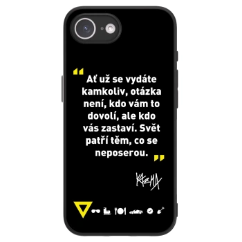 Picasee ULTIMATE CASE pro Apple iPhone 17e - Kazma - SVĚT PATŘÍ TĚM, CO SE NEPOSEROU