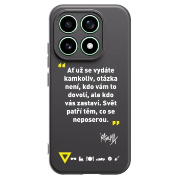 Picasee silikónový čierny obal pre Xiaomi 17 - Kazma - SVĚT PATŘÍ TĚM, CO SE NEPOSEROU