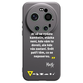Picasee silikónový čierny obal pre Xiaomi 17 Ultra - Kazma - SVĚT PATŘÍ TĚM, CO SE NEPOSEROU