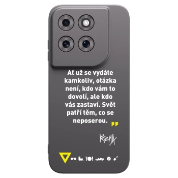 Picasee silikónový čierny obal pre Motorola Moto G77 - Kazma - SVĚT PATŘÍ TĚM, CO SE NEPOSEROU