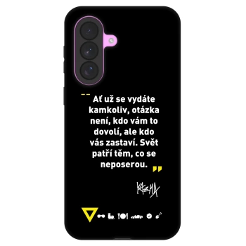 Picasee Fashion Case pre Samsung Galaxy A37 - Kazma - SVĚT PATŘÍ TĚM, CO SE NEPOSEROU