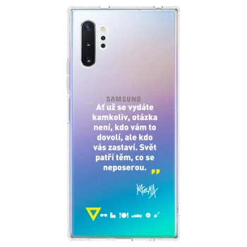 Obal pre Samsung Galaxy Note 10+ N975F - Kazma - SVĚT PATŘÍ TĚM, CO SE NEPOSEROU