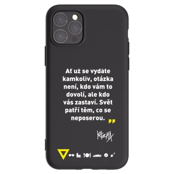 Picasee silikónový čierny obal pre Apple iPhone 11 Pro - Kazma - SVĚT PATŘÍ TĚM, CO SE NEPOSEROU