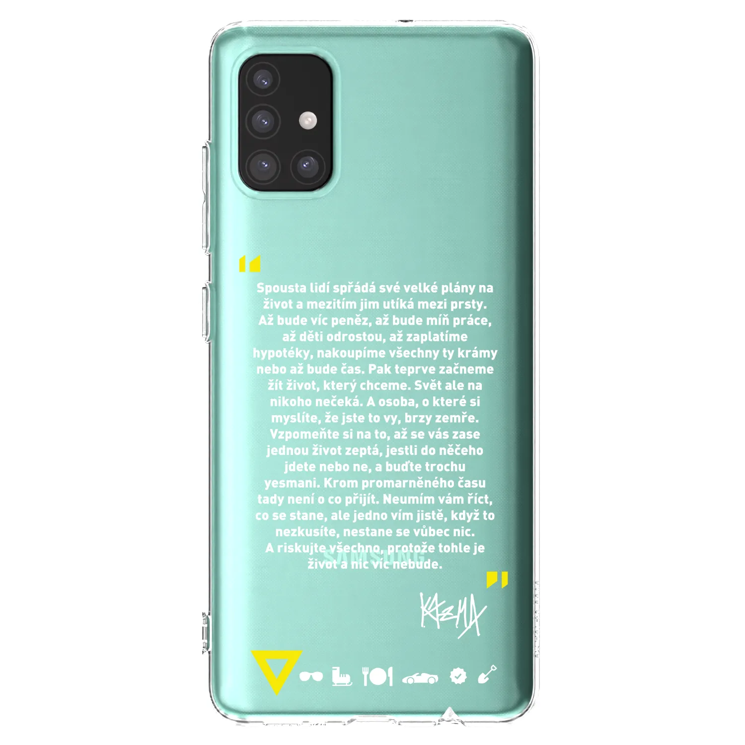 Picasee silikónový prehľadný obal pre Samsung Galaxy M31s - Kazma - BUĎTE TROCHU YESMANI