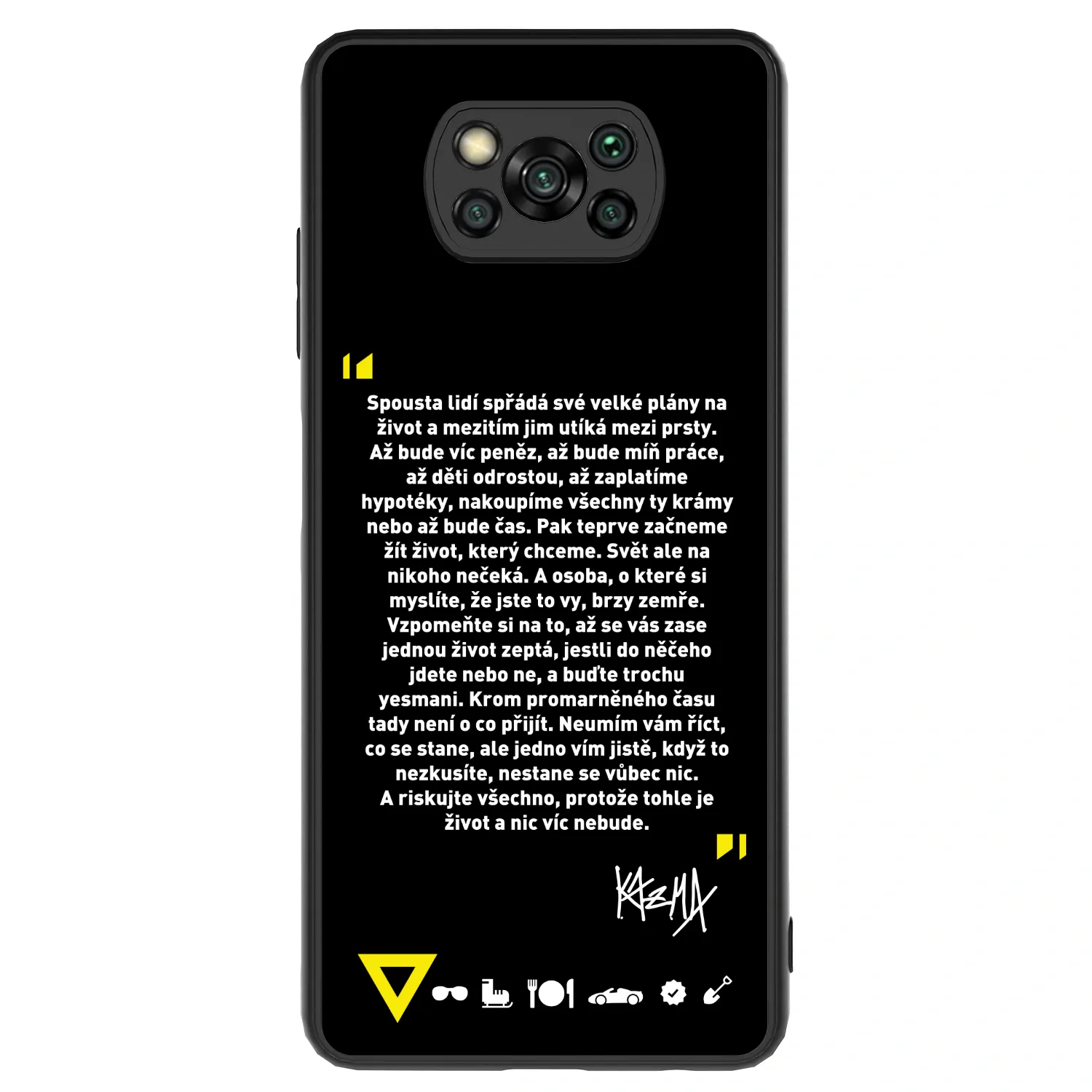 Picasee ULTIMATE CASE pro Xiaomi Poco X3 - Kazma - BUĎTE TROCHU YESMANI