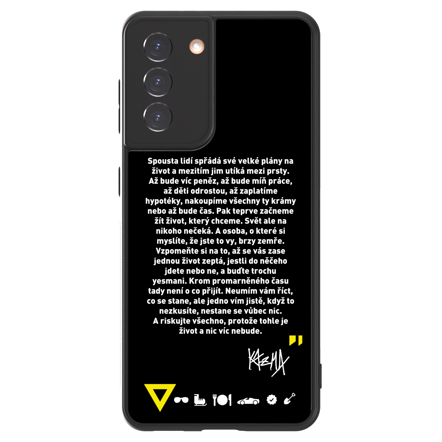 ULTIMATE CASE pro Samsung Galaxy S21 5G G991B - Kazma - BUĎTE TROCHU YESMANI