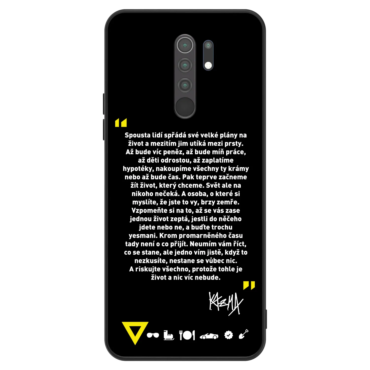 Picasee ULTIMATE CASE pro Xiaomi Redmi 9 - Kazma - BUĎTE TROCHU YESMANI