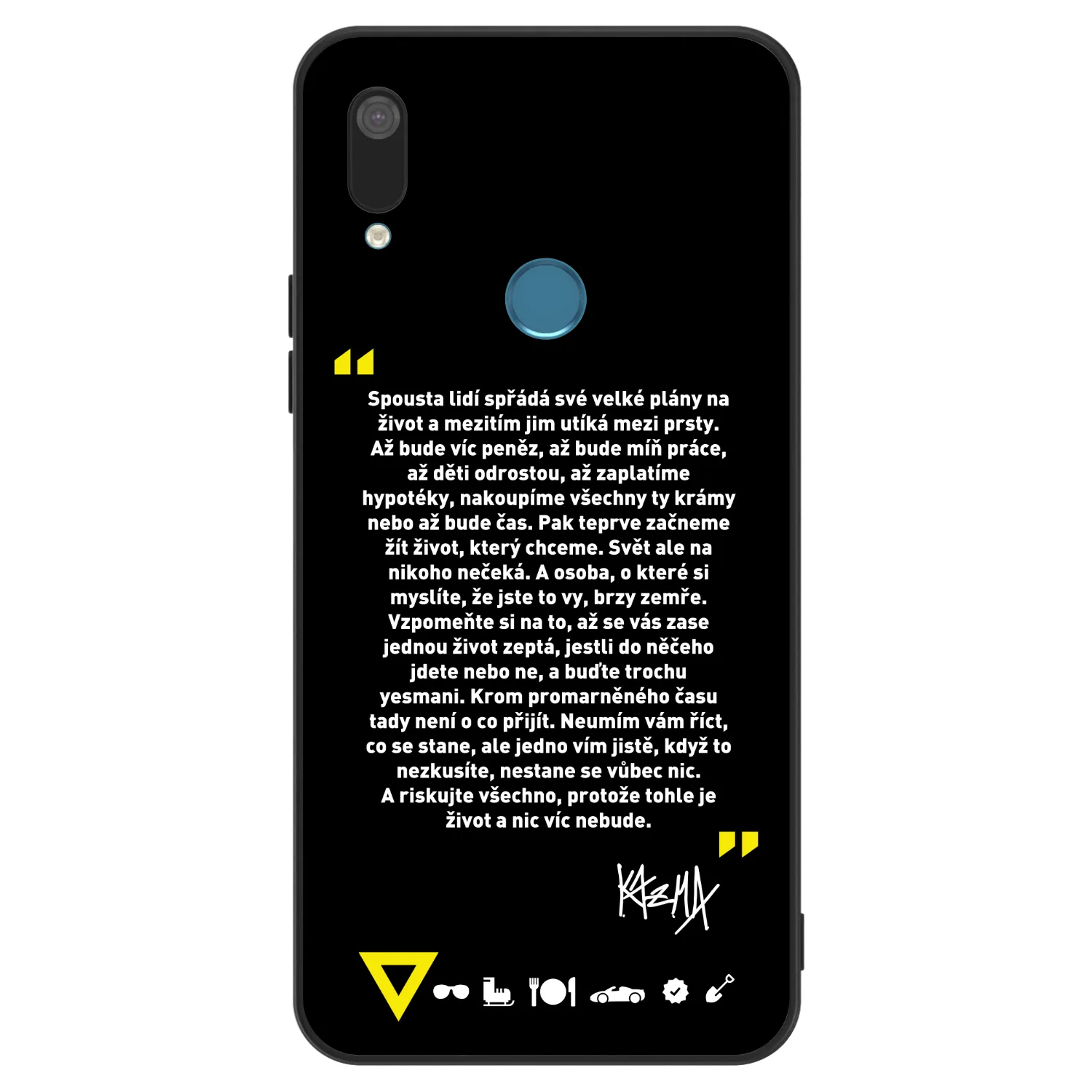 Picasee ULTIMATE CASE pro Huawei Y7 2019 - Kazma - BUĎTE TROCHU YESMANI