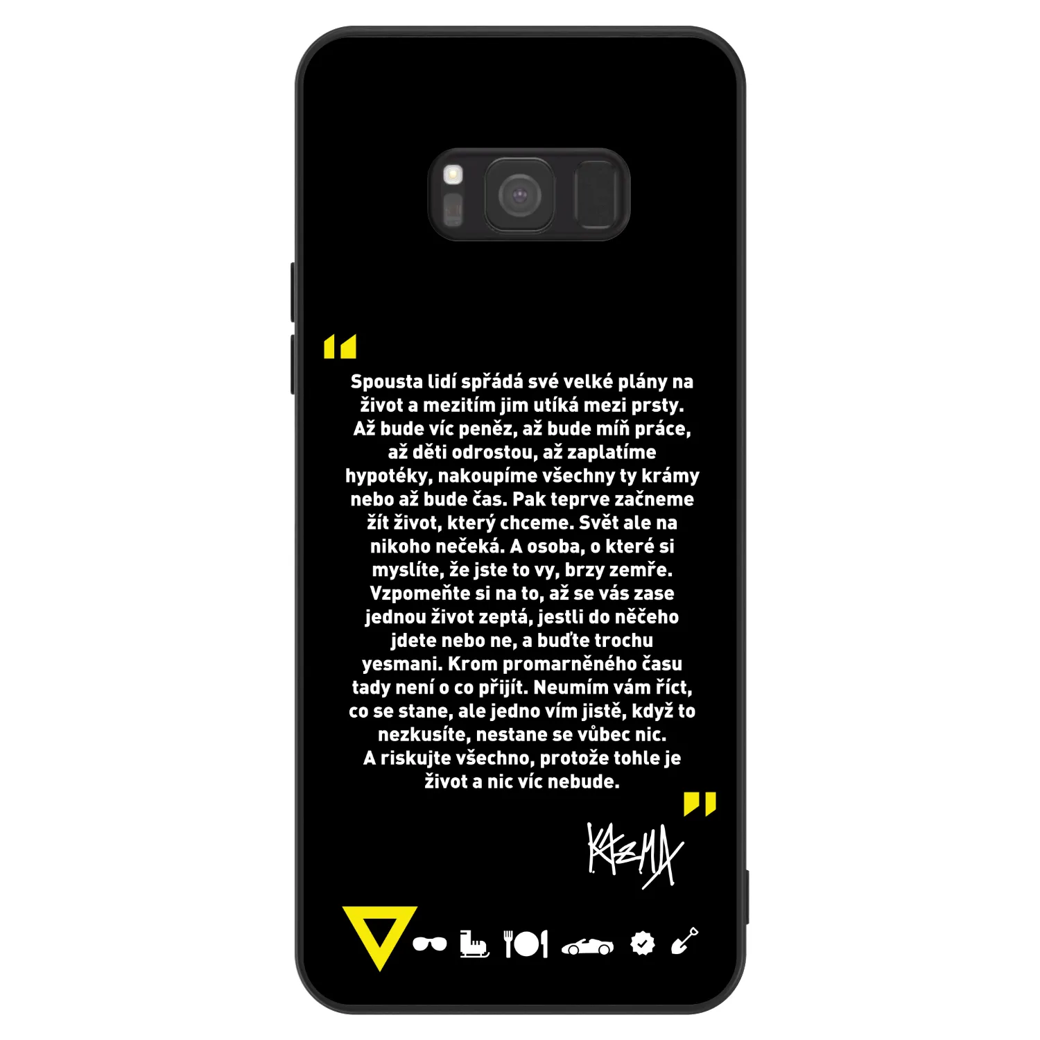 Picasee ULTIMATE CASE pro Samsung Galaxy S8 G950F - Kazma - BUĎTE TROCHU YESMANI