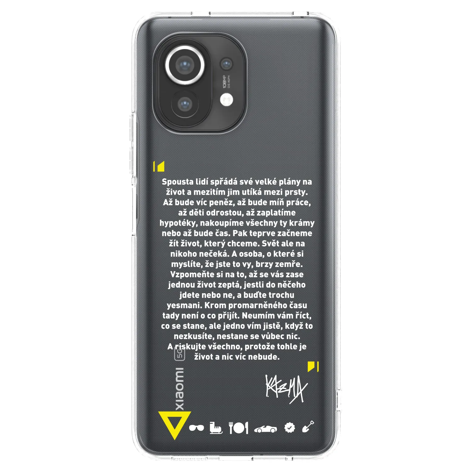 Picasee silikónový prehľadný obal pre Xiaomi Mi 11 - Kazma - BUĎTE TROCHU YESMANI