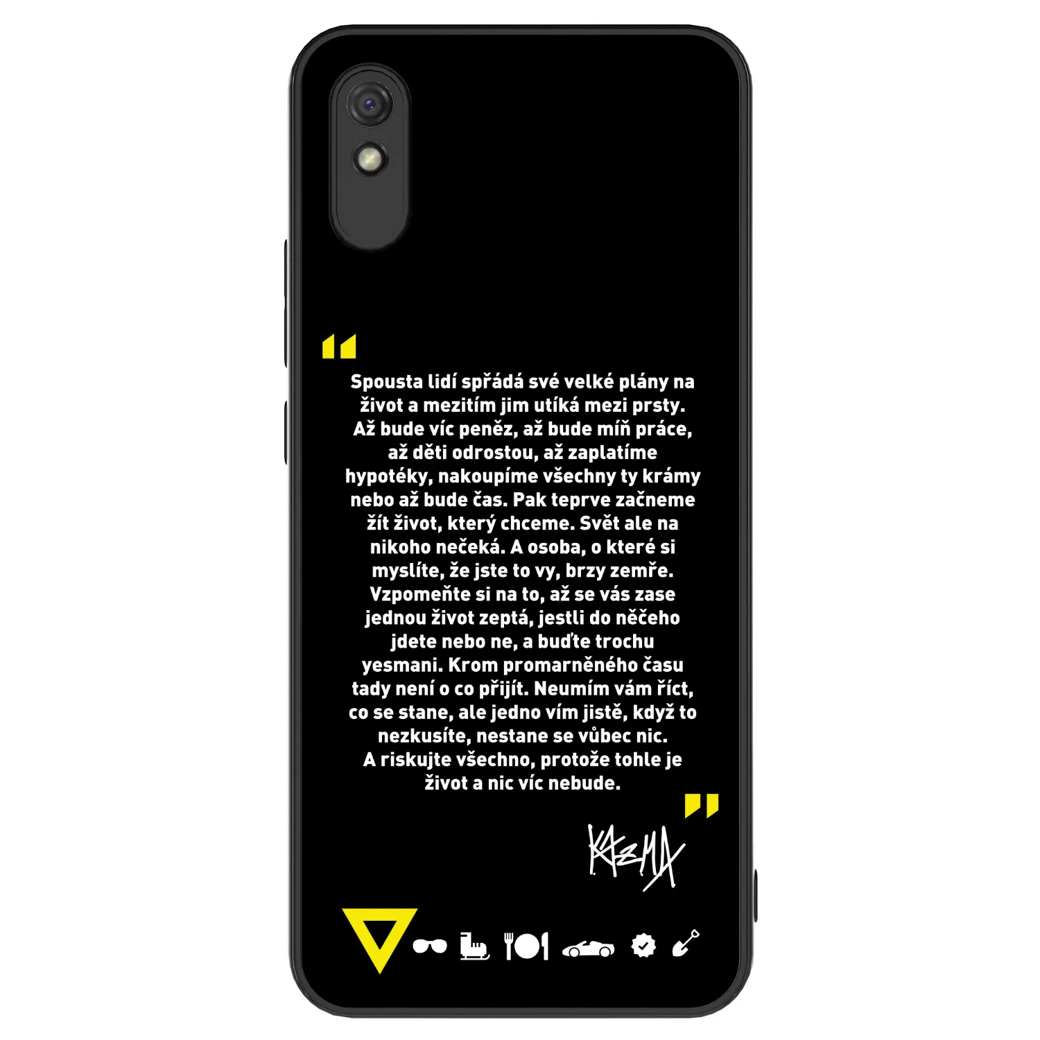 Picasee ULTIMATE CASE pro Xiaomi Redmi 9AT - Kazma - BUĎTE TROCHU YESMANI