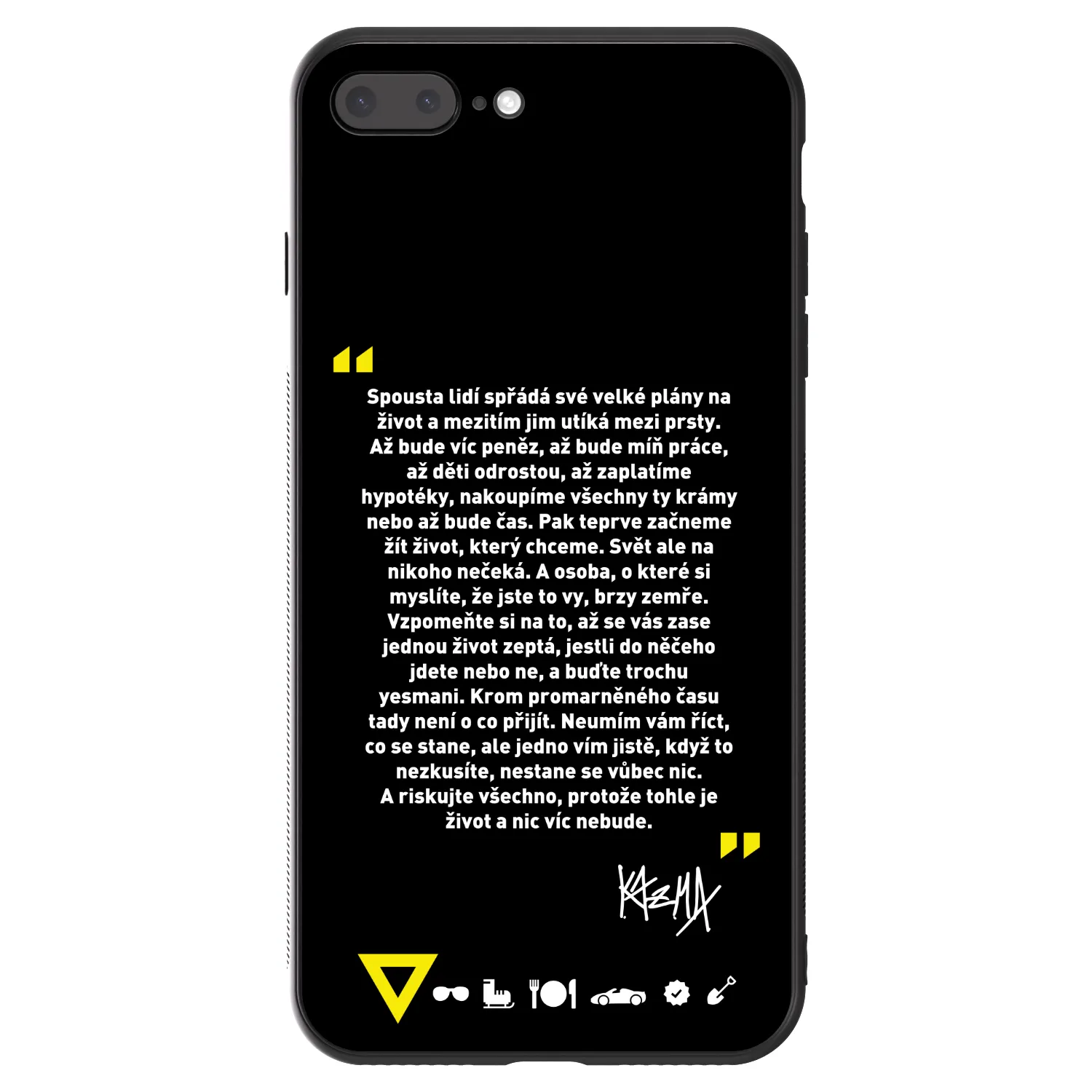 Picasee ULTIMATE CASE pro Apple iPhone 8 Plus - Kazma - BUĎTE TROCHU YESMANI